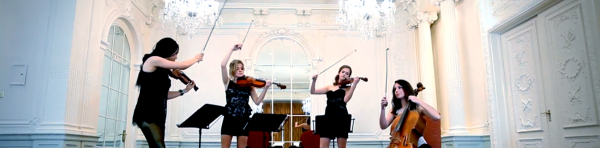 Music entertainment hire string quartet London, weddings, parties, private events